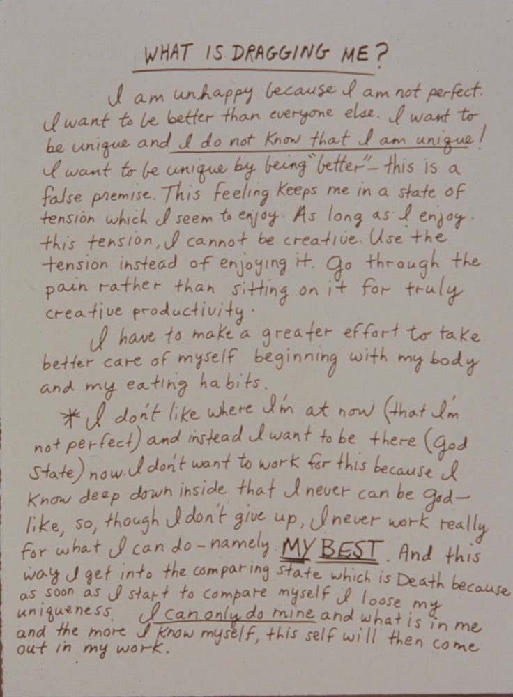 Jonathan Borofsky &quot;What is Draggin Me?&quot; 1986 1 color screenprint printed on Arches 88 paper 30 1/2&quot; x 22 1/2&quot;