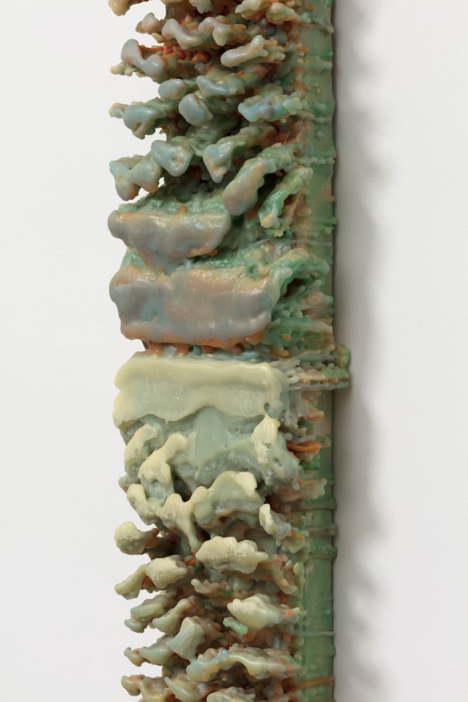 Indian Summer (detail), 1967/82 encaustic on masonite 36 x 5 x 2 in. (91.4 x 12.7 x 5.1 cm)