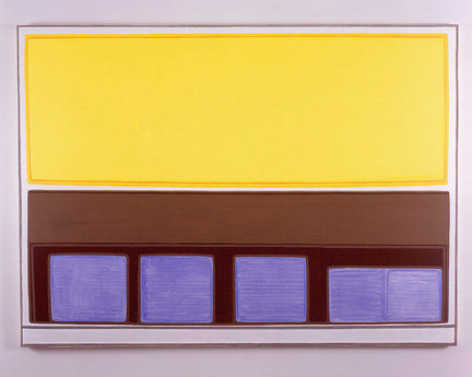 Dan Walsh "Front" 2000 Acrylic on canvas 66 x 90"