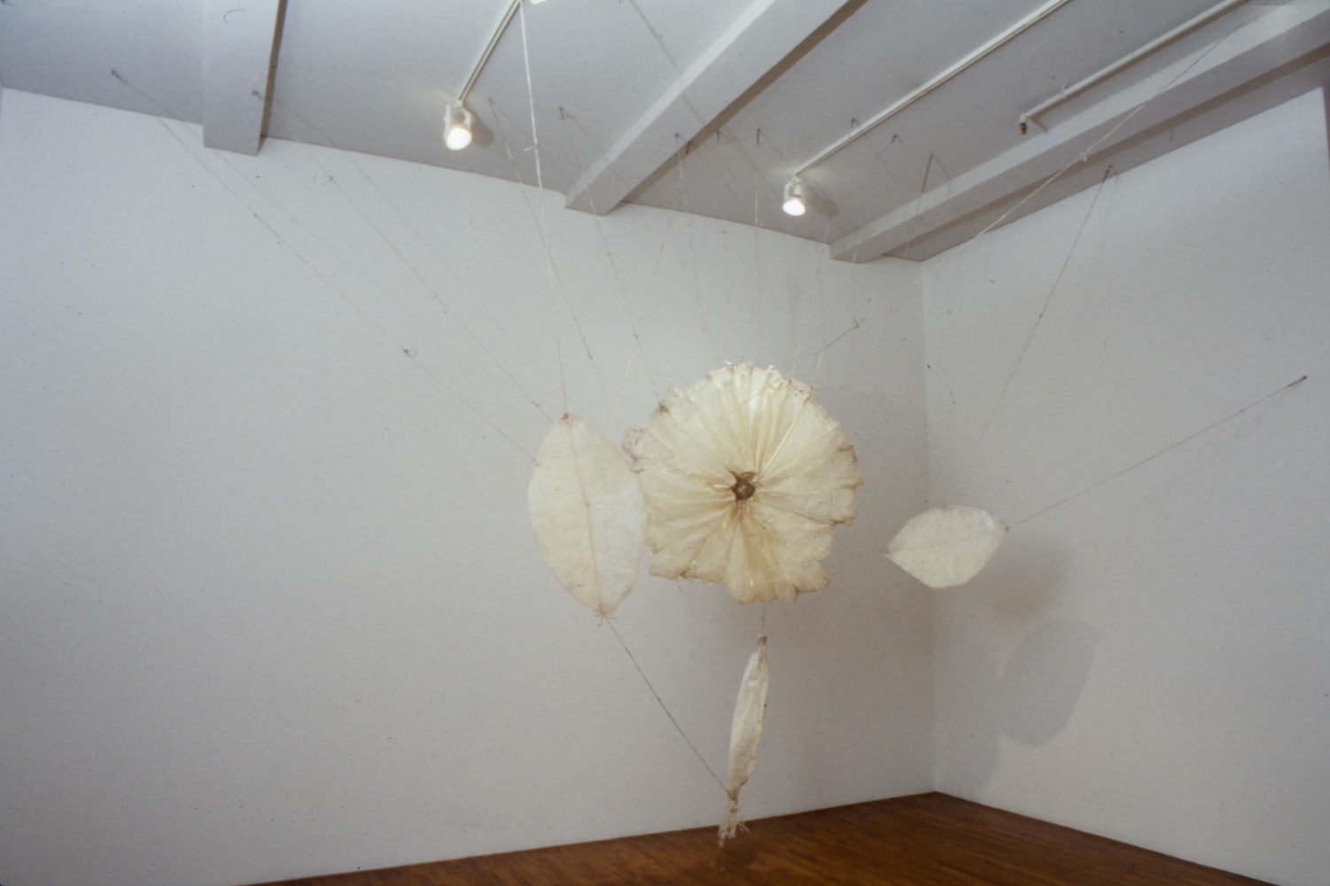 Installation view, Jessica Diamond, Oliver Herring, Hunter Reynolds, Dan Walsh, Paula Cooper Gallery, 155 Wooster Street, New York, January 8 - February 9, 1991. Photo: Geoffrey Clements