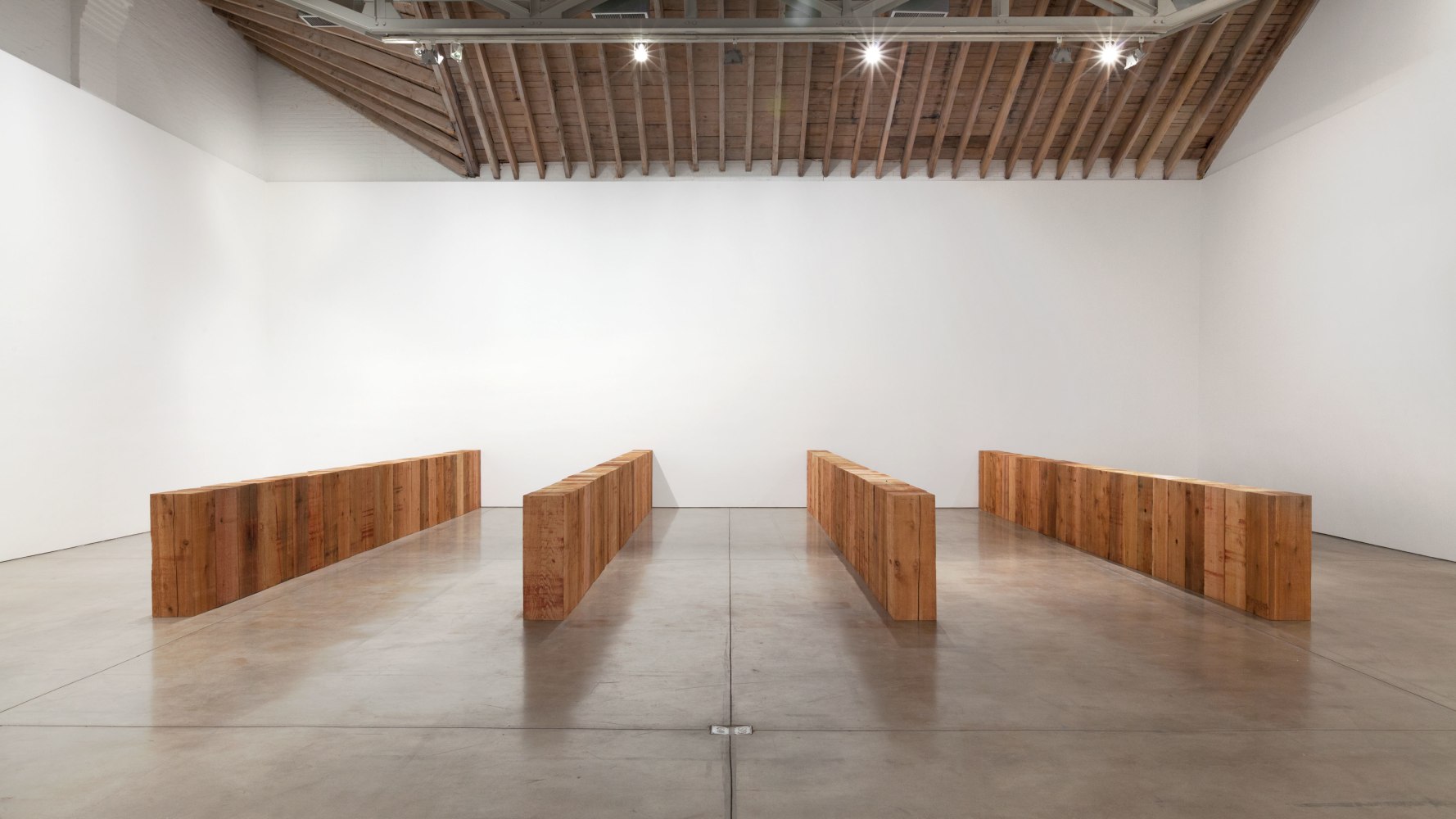 Installation view, Carl Andre, Redoubt, October 27 – December 22, 2012