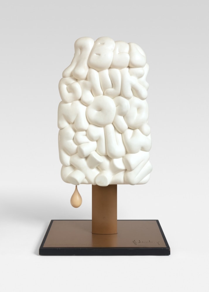 Claes Oldenburg, Alphabet/Good Humor, Original Maquette, 1974 painted plaster; bronze, wood