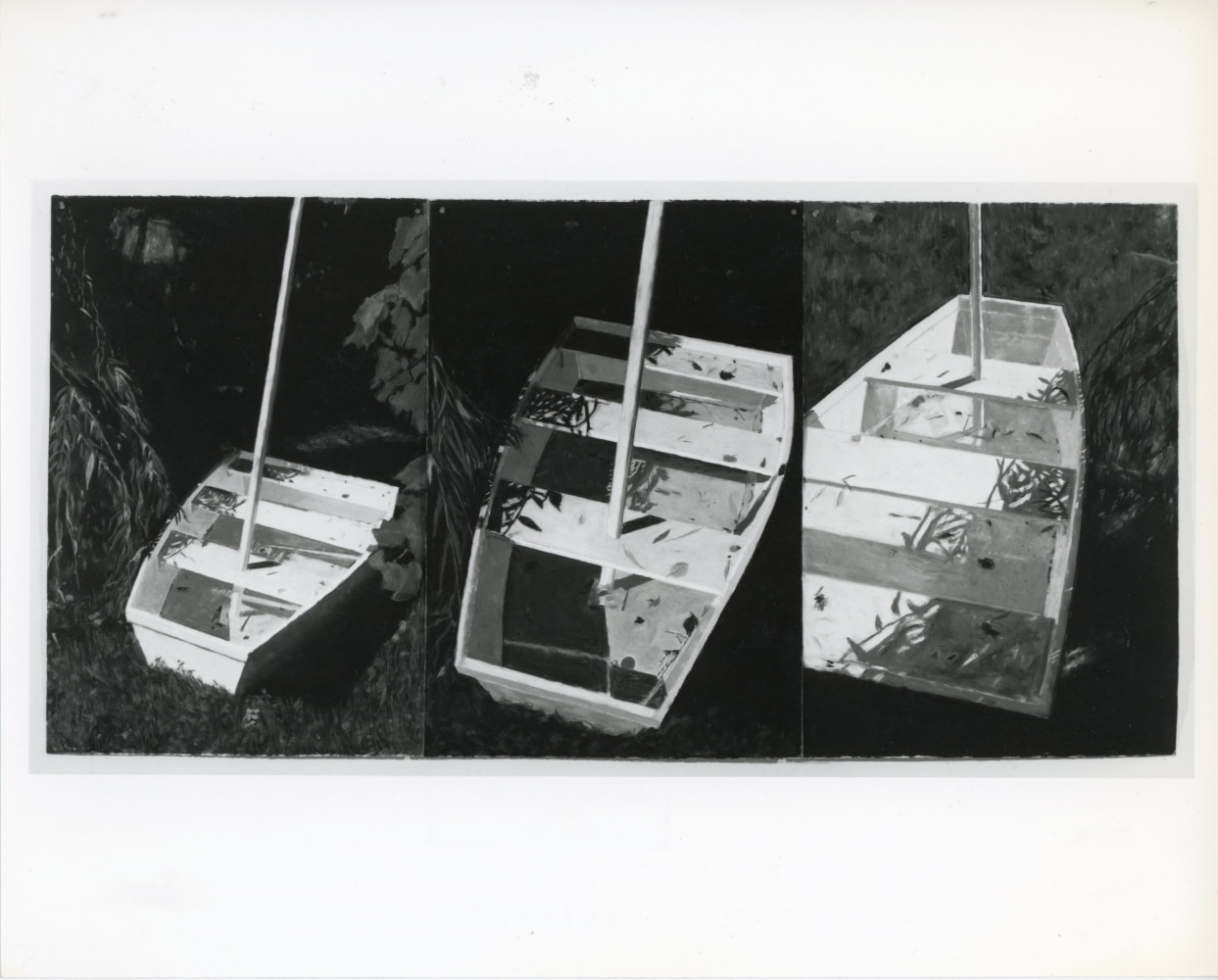 Jennifer Bartlett &quot;Old House Lane # 24&quot; 1986-87 Pastel on 3 sheets of paper 44&quot; x 90&quot;