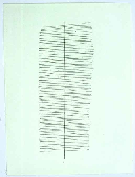 Jan J. Schoonhoven &quot;T 62-104&quot; 1962 Ink on paper 19 5/8 x 14 3/4 in.
