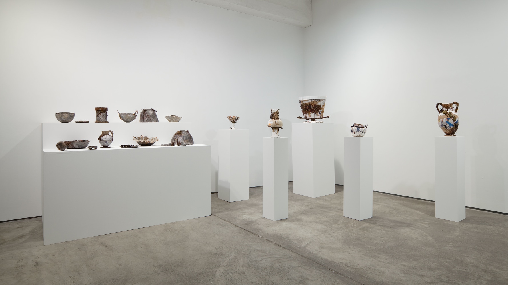 Installation view, Liz Glynn, Justin Matherly, Amy O’Neill, Nadine Robinson, Michael Sailstorfer, Sculpture, January 28 – March 12, 2011