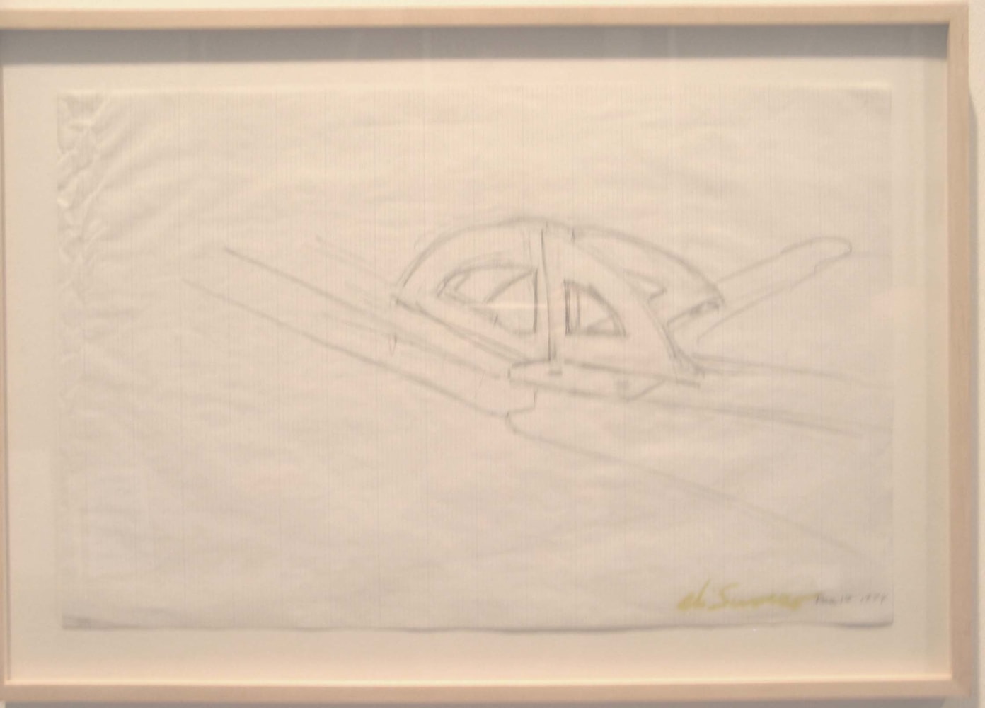 Mark di Suvero "Untitled" 1974 Pencil, marker on graph paper 11 x 17 in.