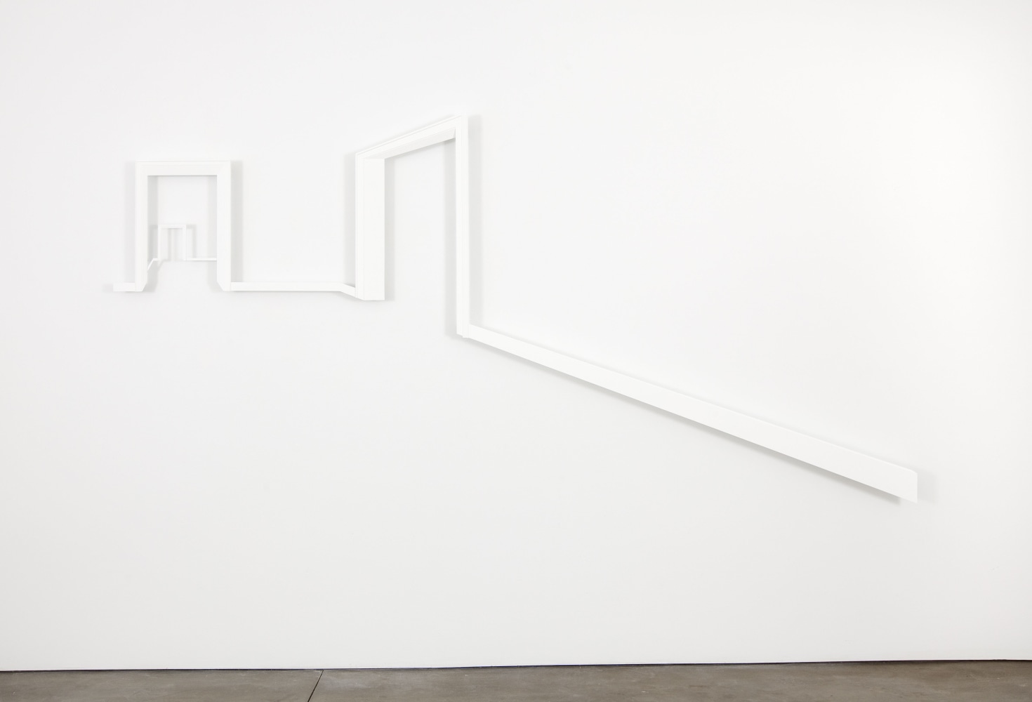 Walid Raad Section 88: Views from inner to outer compartment_ACT XXI_Scene VIII, 2011 painted high density foam 53 1/2 x 110 1/2 x 2 in. (135.9 x 280.7 x 5.1 cm), Edition of 3, 2 AP