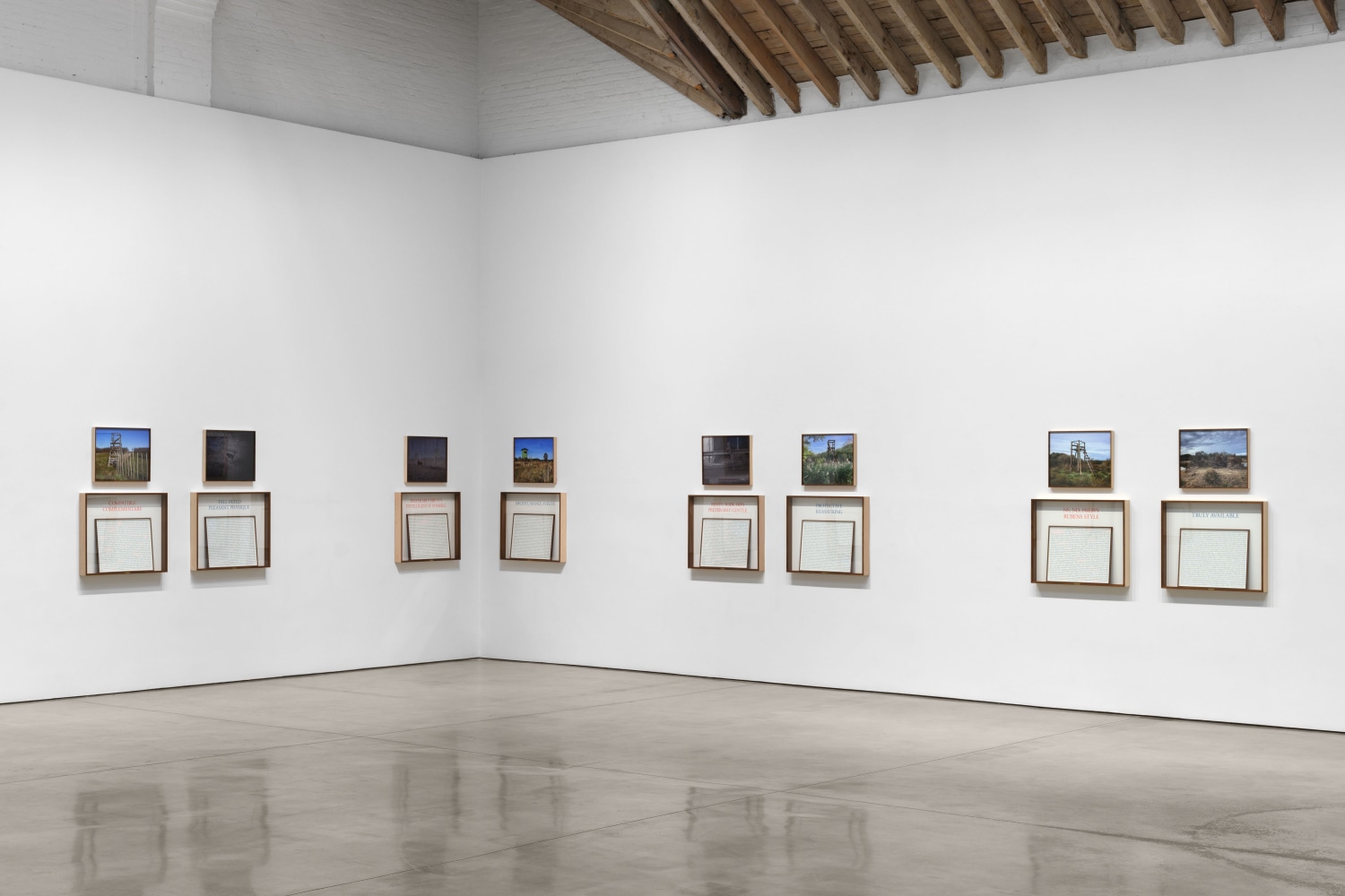 Installation view, Sophie Calle: On the Hunt, Paula Cooper Gallery, New York, September 5 – October 18, 2025. © 2025 Sophie Calle / Artists Rights Society (ARS), New York / ADAGP, Paris. Courtesy of Sophie Calle and Paula Cooper Gallery, New York. Photo: Steven Probert