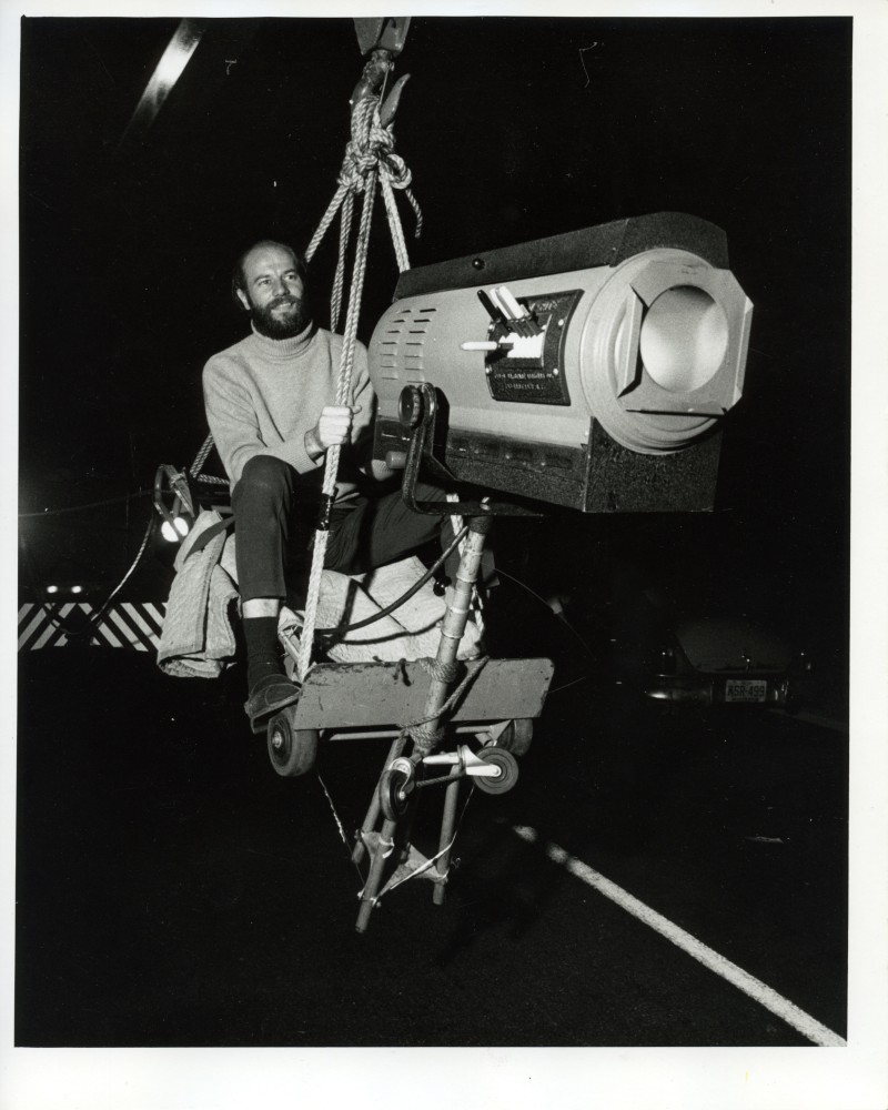Peter Moore Ken Dewey on Cherry Picker; 6th Annual New York Avant Garde Festival, September 14, 1968 gelatin silver print image: 9 1/4 x 7 1/2 in. (23.5 x 19.1 cm) paper: 10 x 8 in. (25.4 x 20.3 cm) frame: 16 1/2 x 12 1/2 x 3/4 in. (41.9 x 31.8 x 1.9 cm)