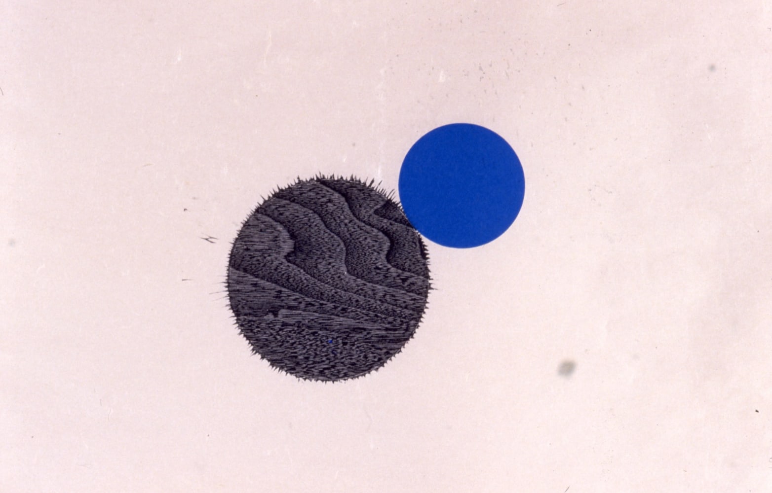 Joel Shapiro &quot;Untitled&quot; 1990 Linoleum and walnut on handmade Gampi + Kozo paper 25 3/4&quot; x 18 1/2&quot;