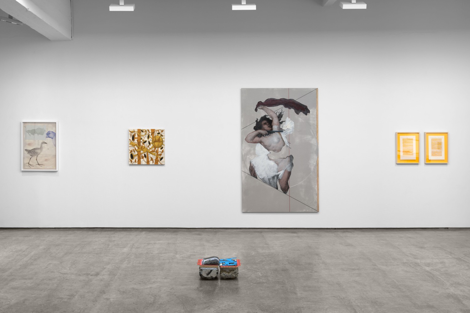 Installation view, Books: A Group Exhibition, Paula Cooper Gallery, New York, January 6 – February 10, 2024. Photo: Steven Probert.