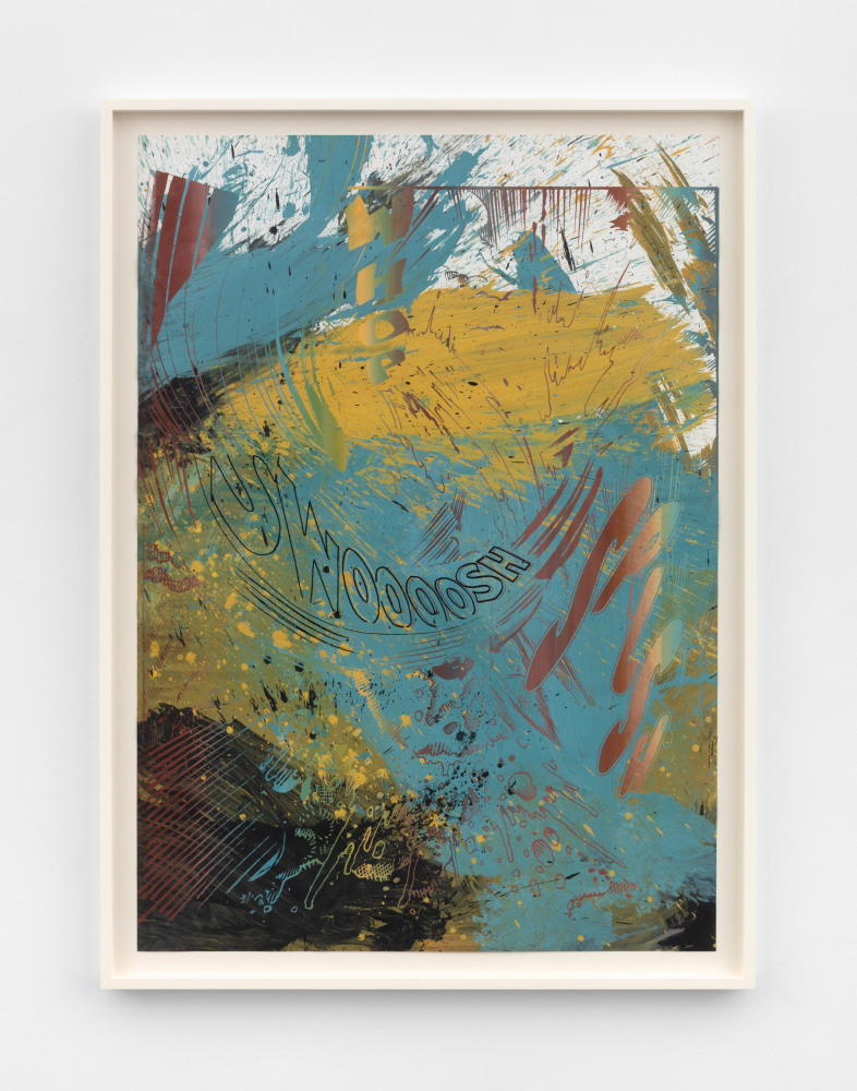 Christian Marclay
Actions: Whop Swoooosh Splsh (no. 9), 2013
acrylic paint and silkscreen ink on Saunders Waterford White paper
49 x 35 in. (124.5 x 88.9 cm)
frame: 53 x 39 x 2 in. (134.6 x 99.1 x 5.1 cm)
unique
&amp;copy; Christian Marclay. Courtesy Paula Cooper Gallery, New York
Photo: Steven Probert

크리스찬 마클레이
Actions: Whop Swoooosh Splsh (no. 9), 2013
산더스 워터포드 종이에 아크릴, 실크스크린 잉크
49 x 35인치(124.5 x 88.9cm)
프레임: 53 x 39 x 2인치(134.6 x 99.1 x 5.1cm)
유일본
&amp;copy; Christian Marclay. Courtesy Paula Cooper Gallery, New York
Photo: Steven Probert