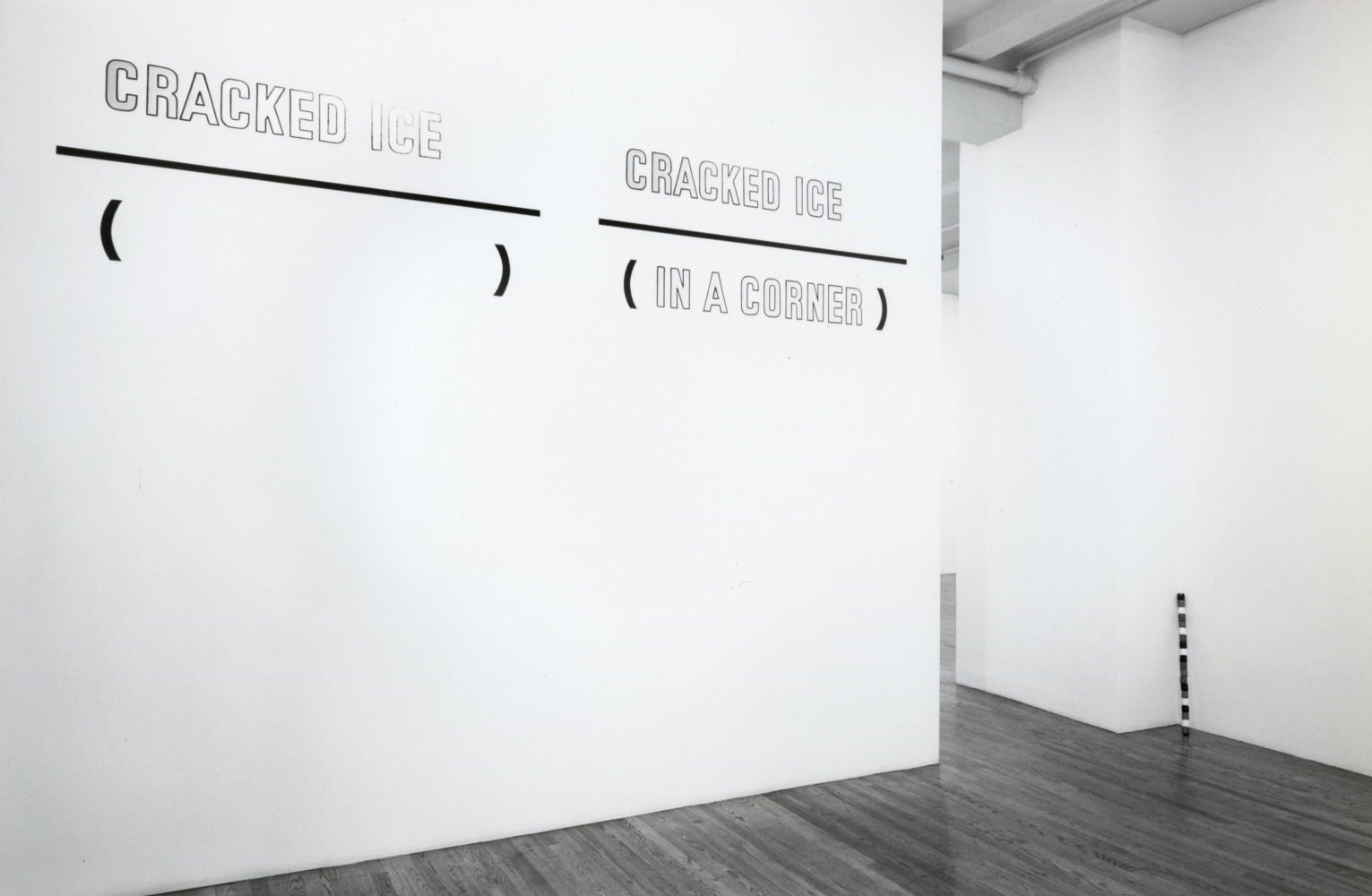 Installation view, Cornered, 155 Wooster Street, New York, June 9 - July 28, 1995. Photo: Geoffrey Clements.