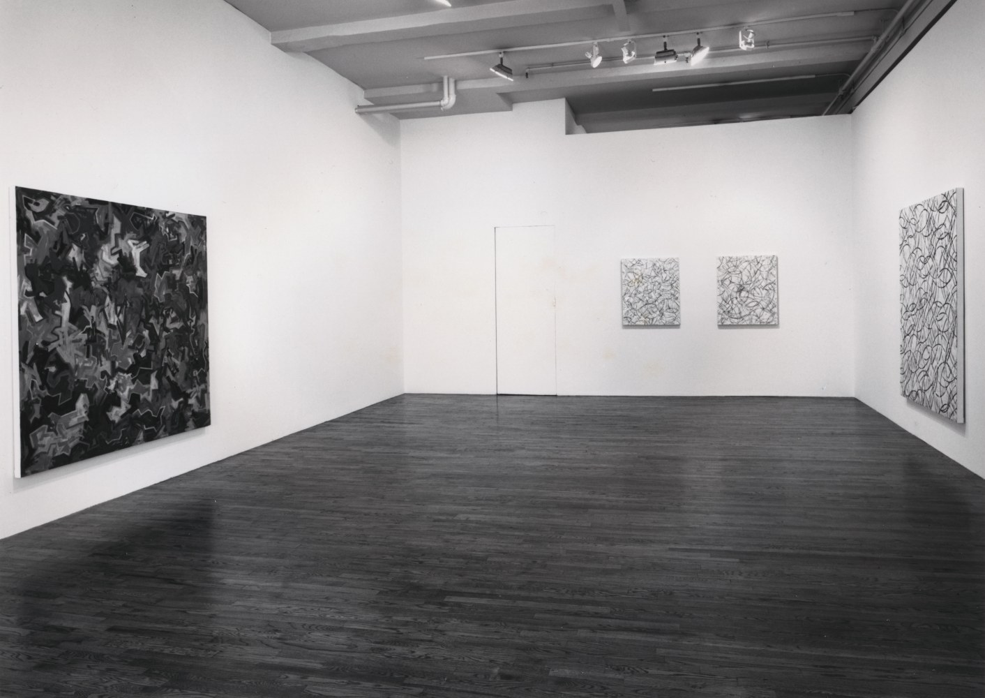 Installation view, Recent Paintings, Paula Cooper Gallery, 155 Wooster Street, New York, October 27 - November 25, 1995. © Julian Lethbridge. Courtesy Paula Cooper Gallery, New York. Photo: Adam Reich.
