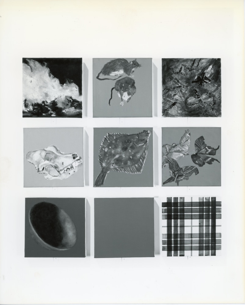 Jennifer Bartlett &quot;Botanist on Alp&quot; 1989 Oil on nine canvases 9&quot; x 9&quot; each 30&quot; x 30&quot; overall