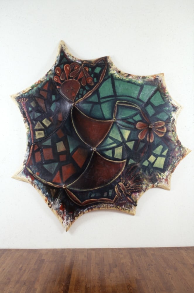 Elizabeth Murray &quot;Web&quot; 1991 Oil on canvas 116&quot; x 107&quot; x 9&quot;