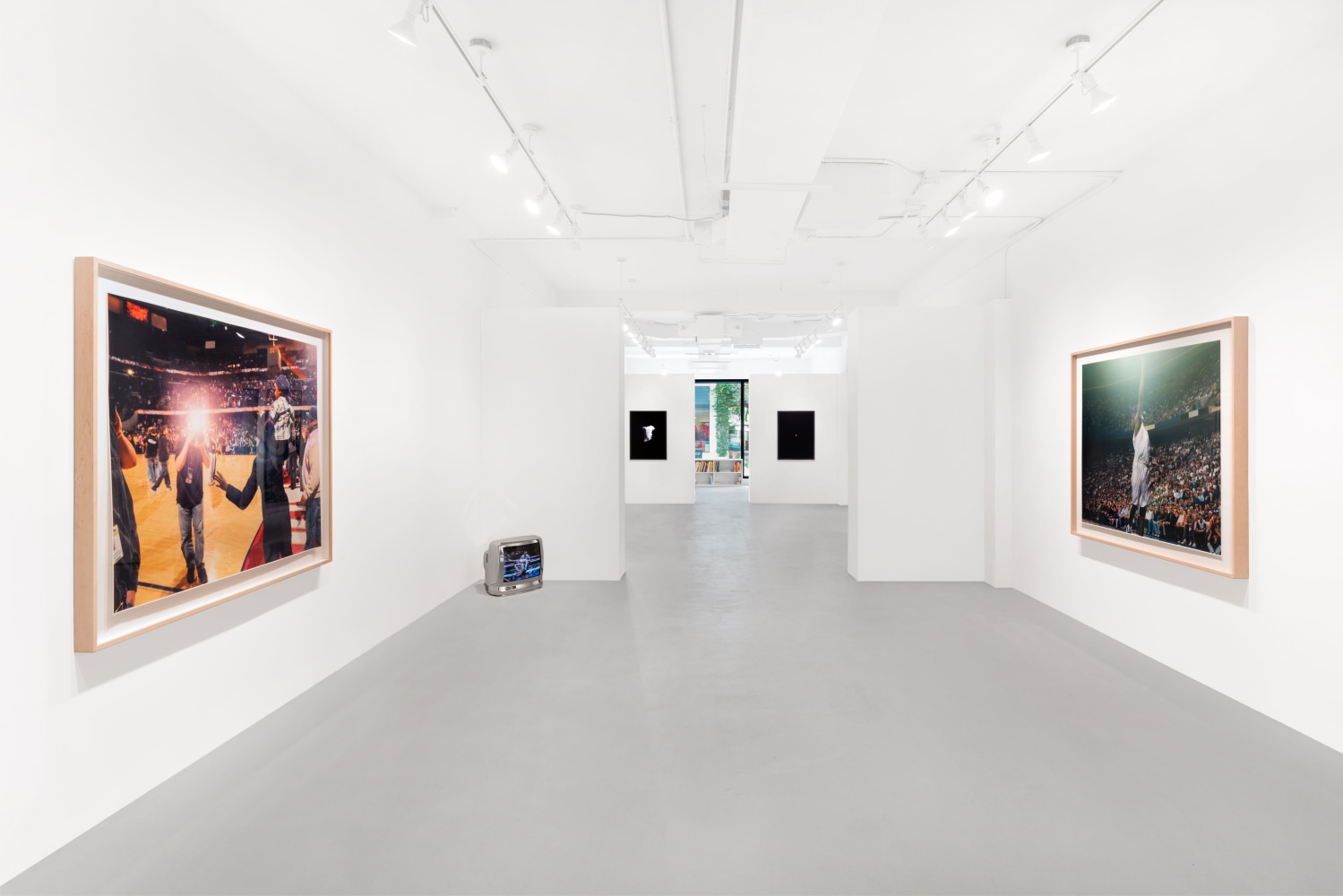 Installation view, Sarah Charlesworth, Ja’Tovia Gary, Christian Marclay, Paul Pfeiffer, The Politics of Desire, February 13 – March 14, 2021