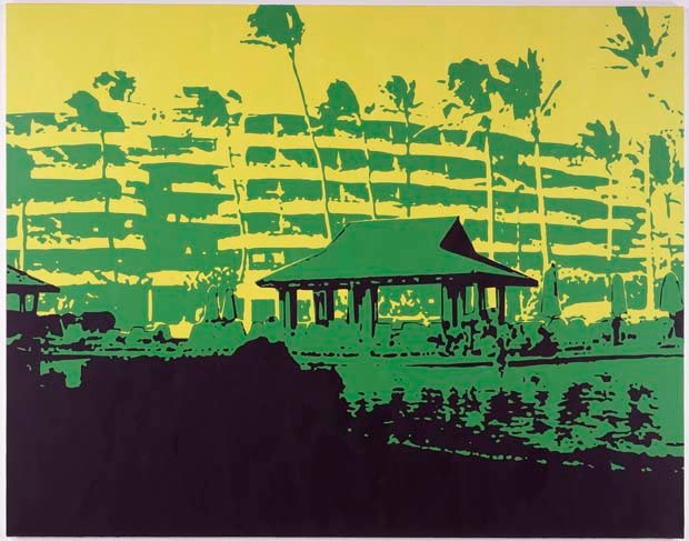 Wayne Gonzales "Boca" 2004-05 Acrylic on canvas 80 x 102 in.