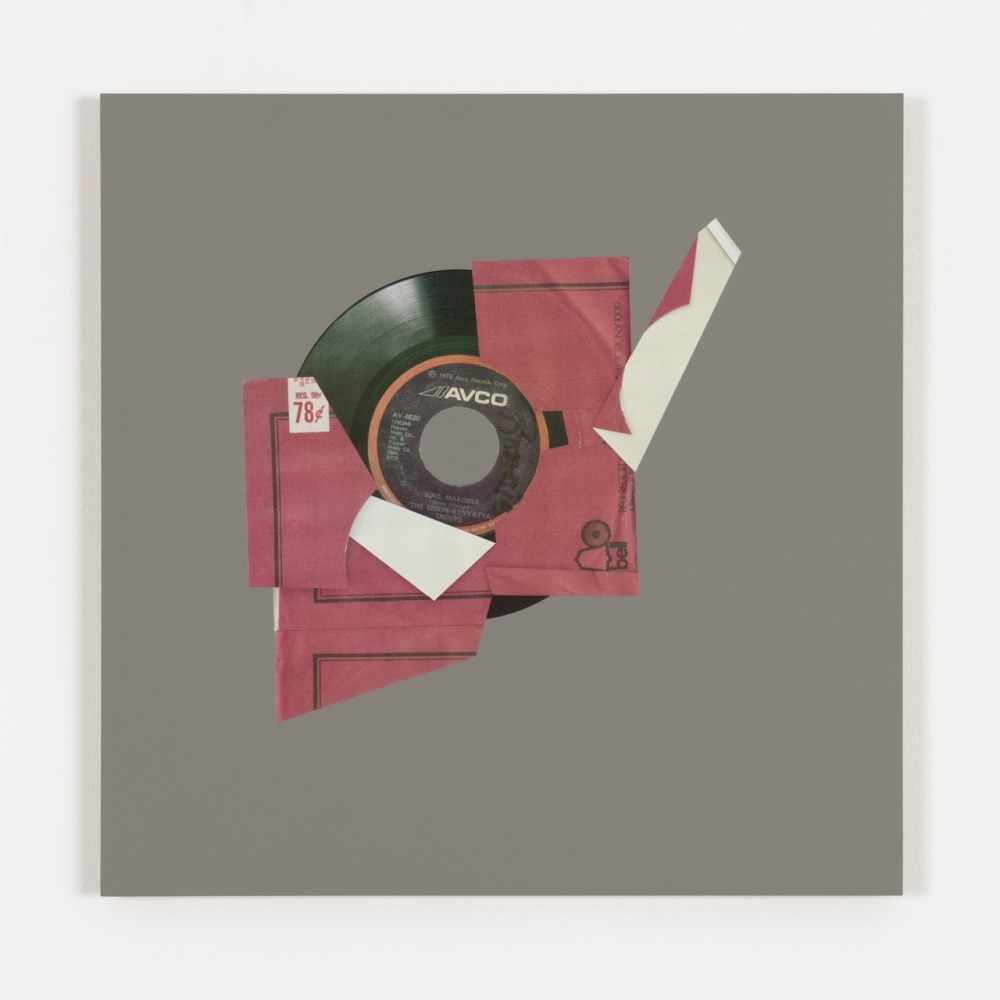 Kelley Walker, Pioneer PL-518 7 Inch Series a Little Bit of Fiddle, 2016, Pantone four-color process silkscreen with acrylic ink on MDF