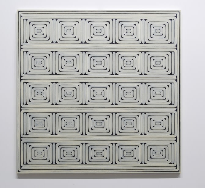 Dan Walsh "Antique White" 2008 Acrylic on canvas 70 x 70 in.