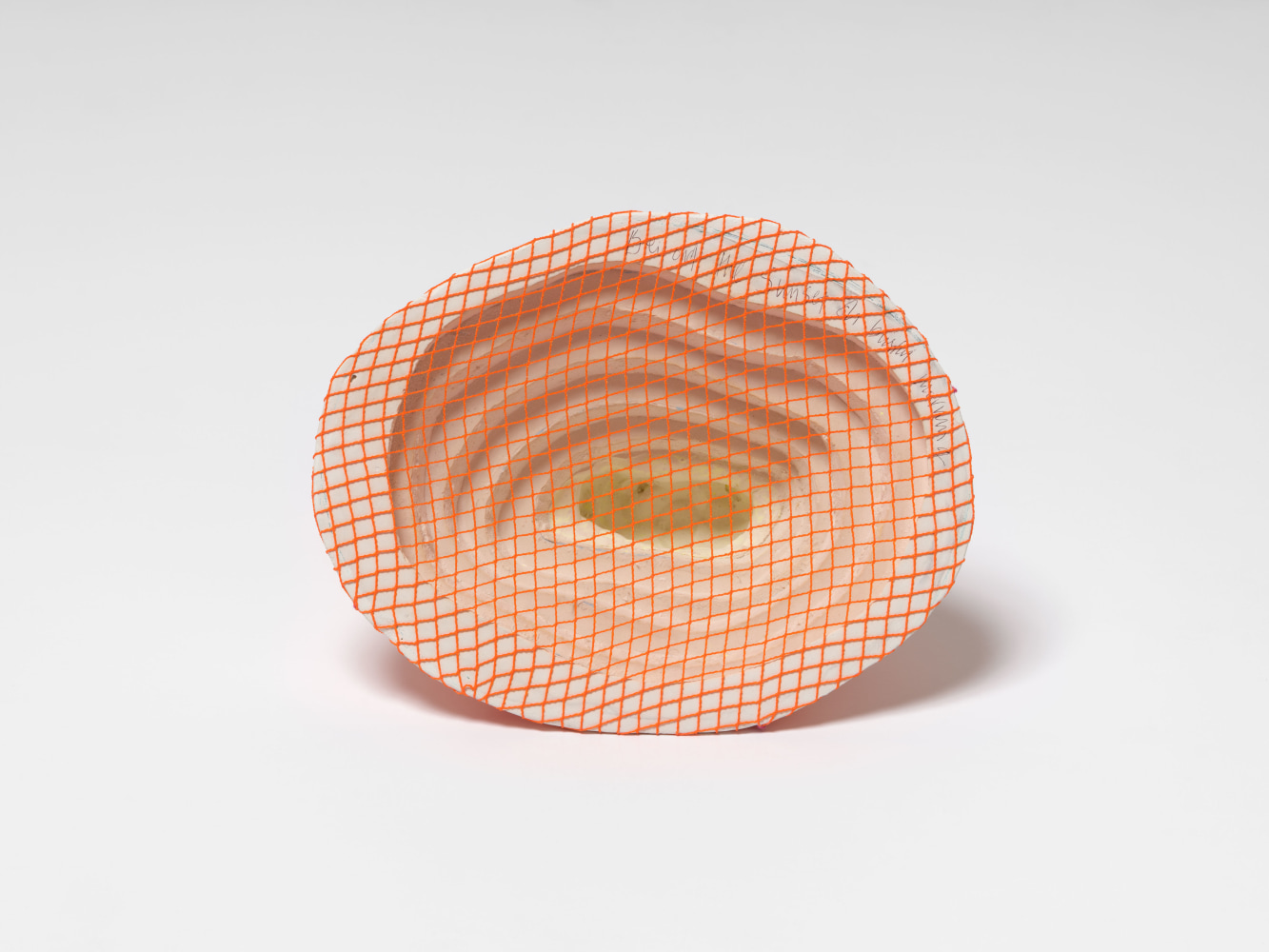 Veronica Ryan Completion, 2023 Hydrocal, thread, ink 6 3/4 x 8 1/2 x 9 in. (17.1 x 21.6 x 22.9 cm)