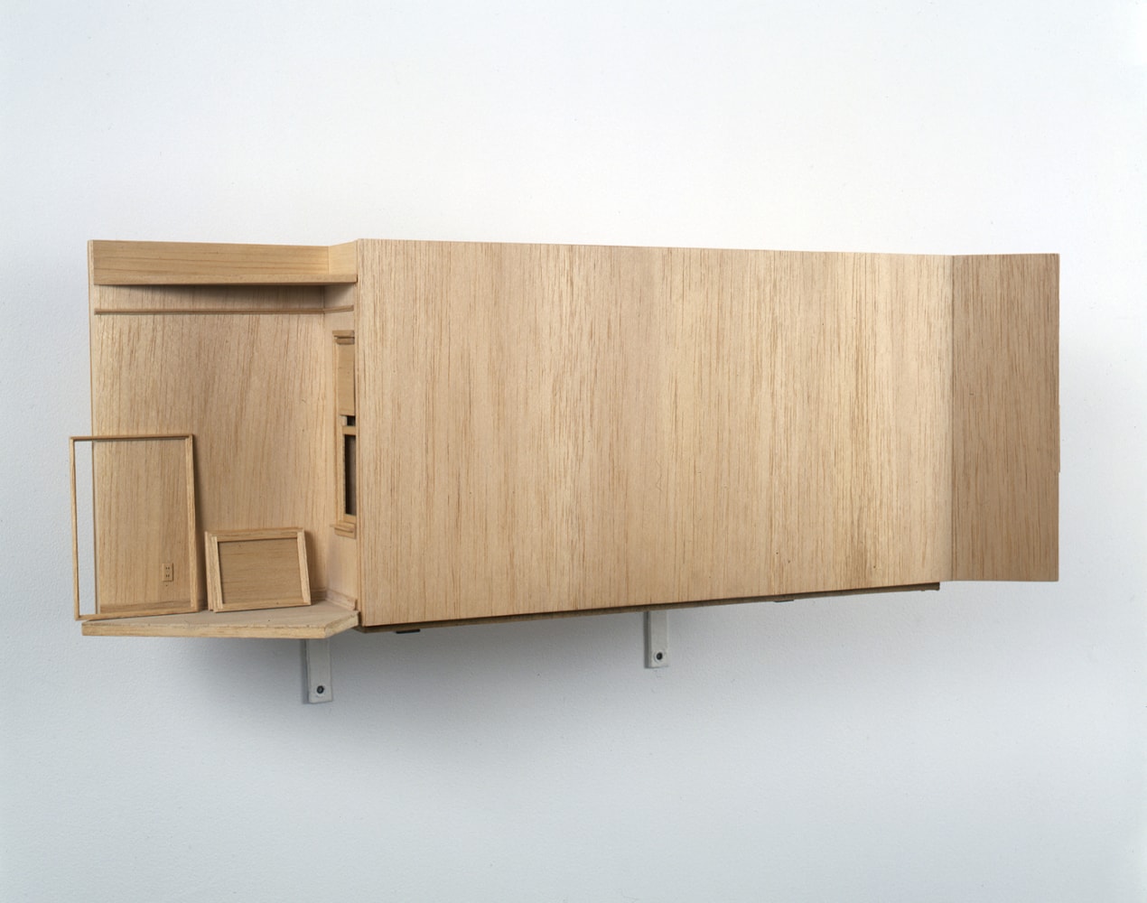 Michael Hurson Corner of a Studio/View of an Exhibition, 1973 balsa wood 9 1/8 x 28 x 8 7/8 in. (23 x 71 x 22 cm)