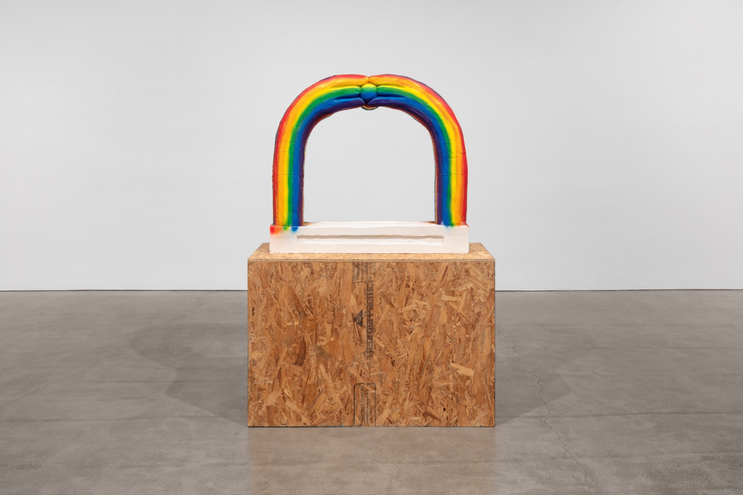 Justin Matherly
untitled, 2020 GFRG, synthetic spray paint
sculpture: 36 x 41 x 8 in. (91.4 x 104.1 x 20.3 cm)
pedestal: 32 1/2 x 20 x 48 in. (82.6 x 50.8 x 121.9 cm)
overall: 69 x 20 x 48 in. (175.3 x 50.8 x 121.9 cm)