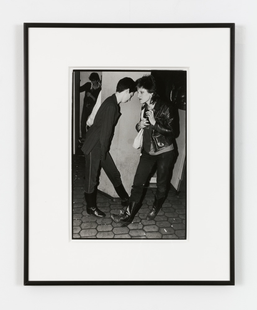 Bruce Conner 27 PUNK PHOTOS: 14, CLAUDIA AND RUBY, 1978 gelatin silver print frame: 20 x 16 in. (50.8 x 40.6 cm)