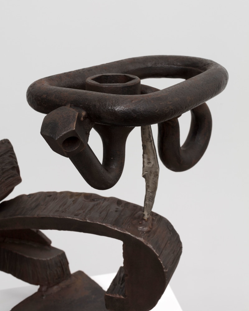 Mark di Suvero Untitled, (detail), 2018 steel, stainless steel 20 1/2 x 30 x 15 1/2 in. (52.1 x 76.2 x 39.4 cm)