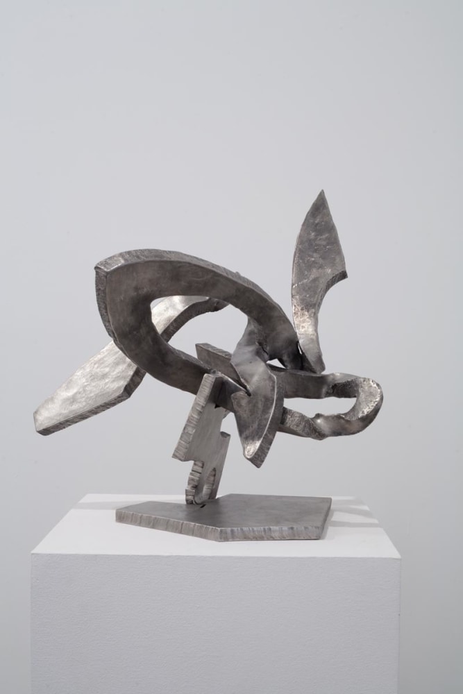 Mark di Suvero "Foulard" 1999 Titanium 19 1/2 x 21 x 20 in.