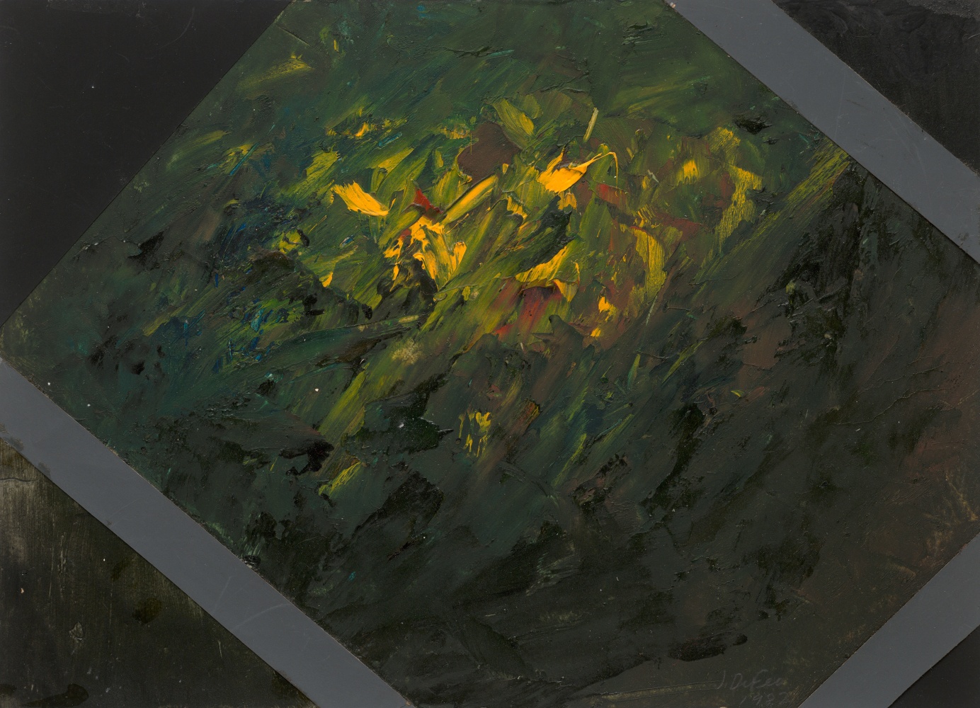 Jay DeFeo Summer Landscape, 1982 oil with collage on paper