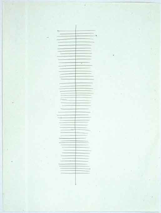 Jan J. Schoonhoven &quot;T 62-123&quot; 1962 Ink on paper 19 3/4 x 15 in.