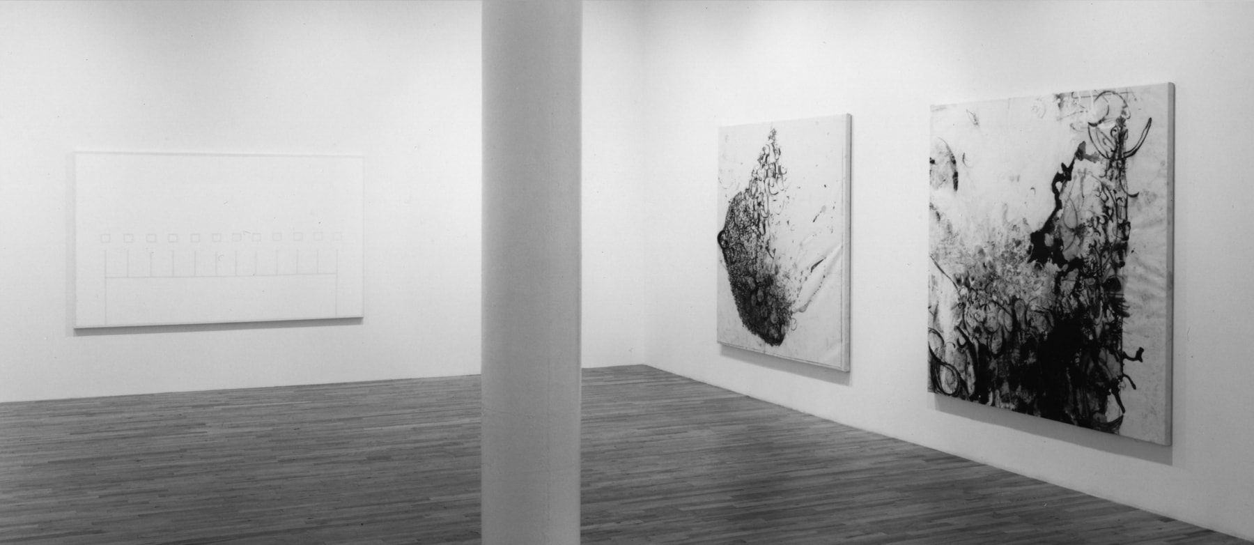 Installation view, Paintings, Paula Cooper Gallery, 149 Wooster Street, New York, April 22 - May 20, 1993. Photo: James Dee.
