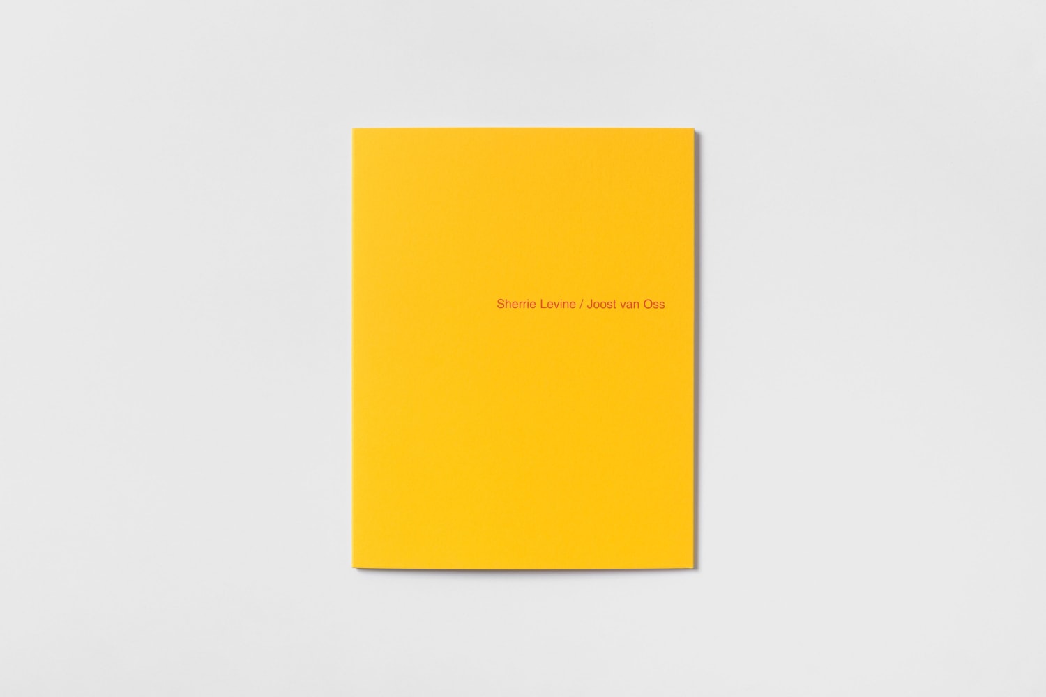 Sherrie Levine / Joost van Oss Cover