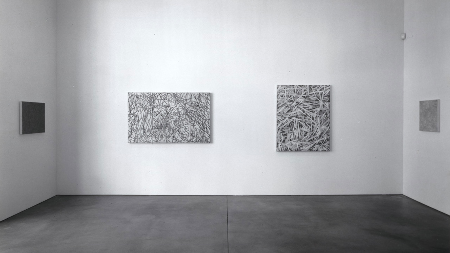 Installation view, Drawings and Small Paintings, Paula Cooper Gallery, 534 W 21st Street, New York. March 26 - April 24, 1999.  © Julian Lethbridge. Courtesy Paula Cooper Gallery, New York. Photo: Adam Reich.