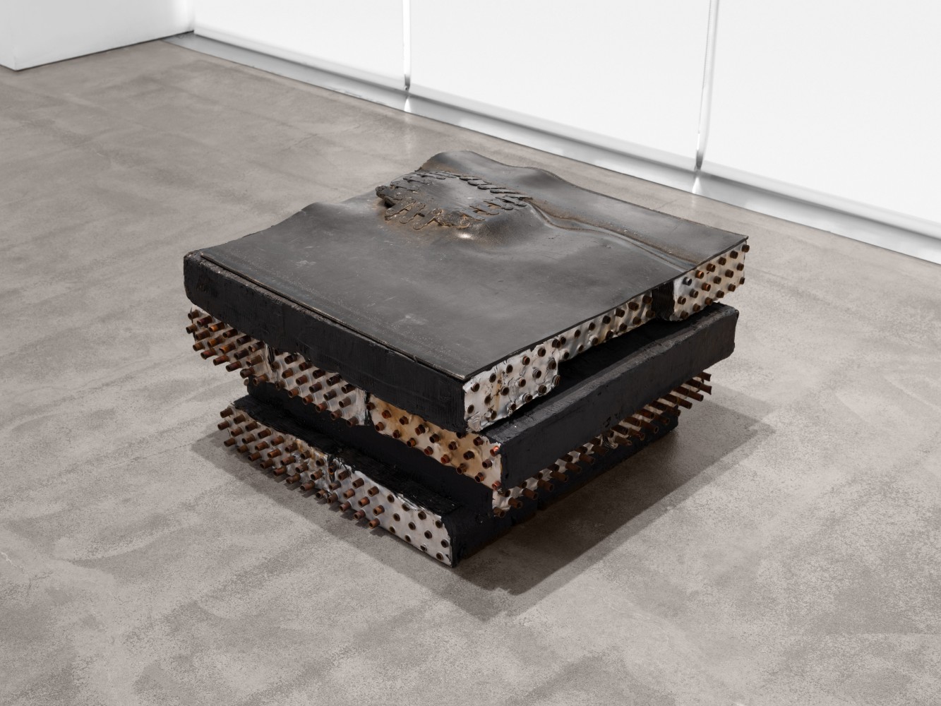 Terry Adkins, Smoke Stack, 2003 copper, aluminum and tar