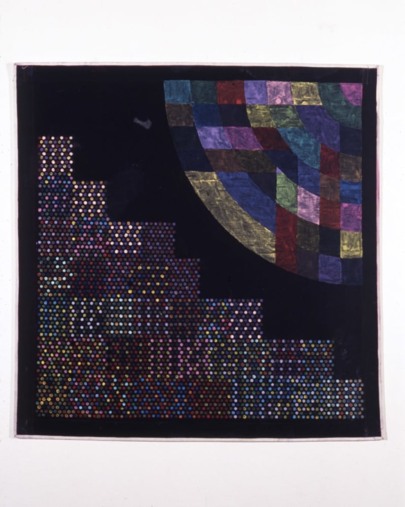 Alan Shield &quot;Fami Rae 2RZB&quot; 1977 Acrylic, canvas, thread 58 1/2&quot; x 58&quot;