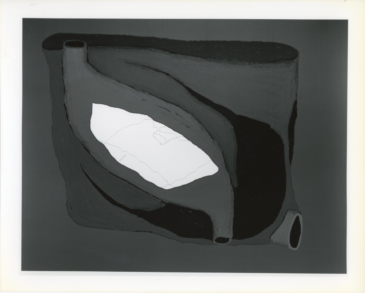 Peter Campus &quot;hard to digest&quot; 1989 Computer drawing on photographic paper 20&quot; x 24&quot;