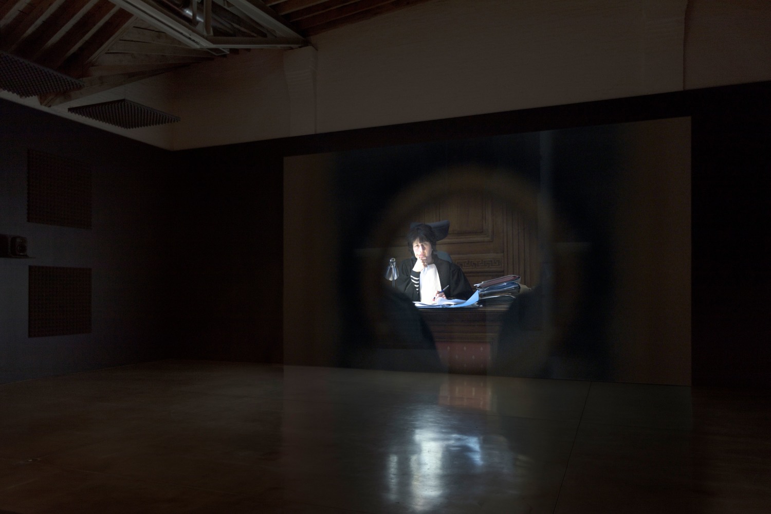 Installation view, Carey Young, Palais de Justice, September 7 – October 14, 2017