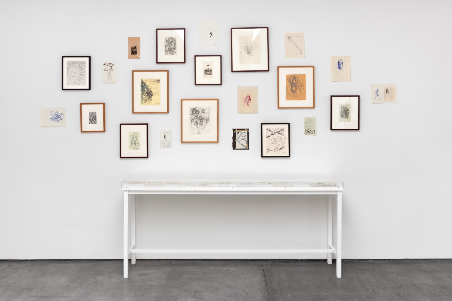 Installation view, Jonathan Borofsky, January 27 – February 13, 2016