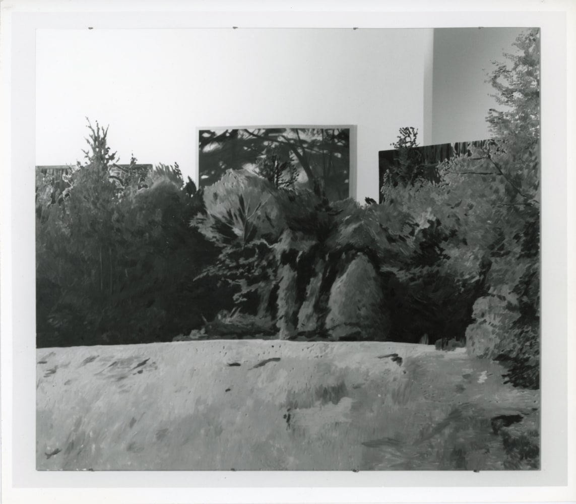 Jennifer Bartlett &quot;Up the Creek&quot; 1981-82 Oil on mirror 72&quot; x 82 1/2&quot;