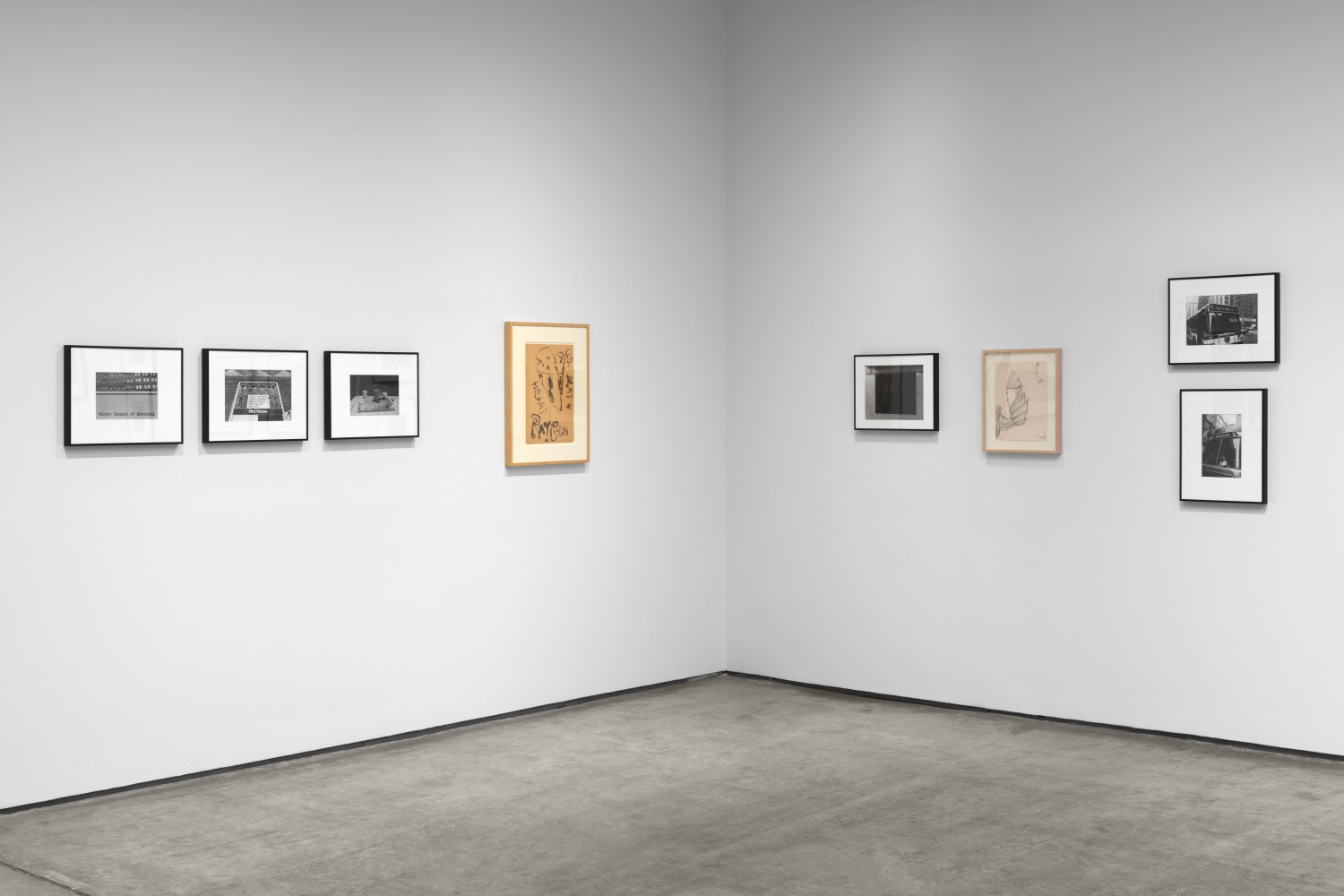 Installation view, Peter Moore & Claes Oldenburg New York Streets & Signs, Paula Cooper Gallery, New York, April 17 – June 14, 2025. Photo: Steven Probertrt