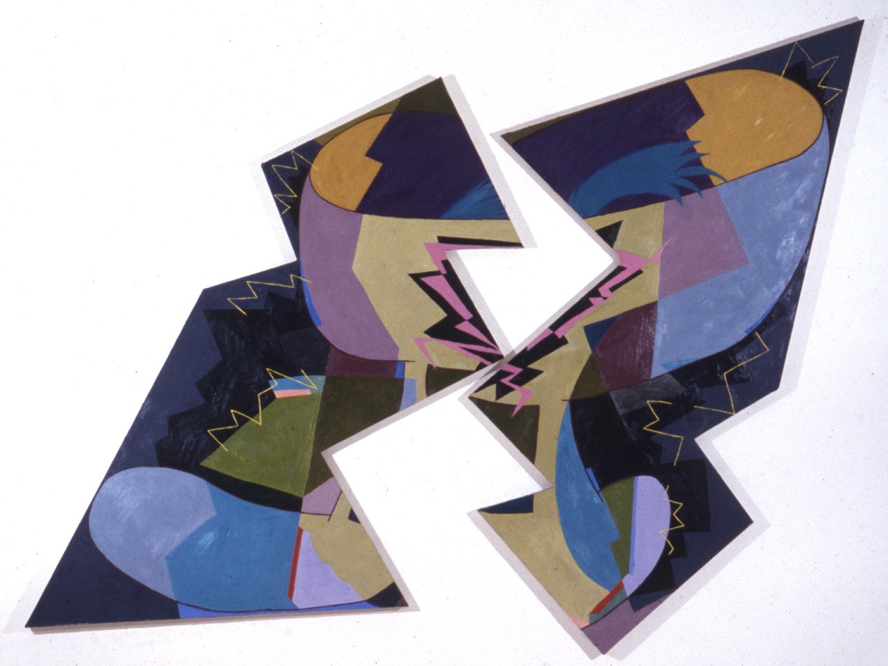 Elizabeth Murray &quot;Breaking&quot; 1980 Oil on canvas 9' x 9'