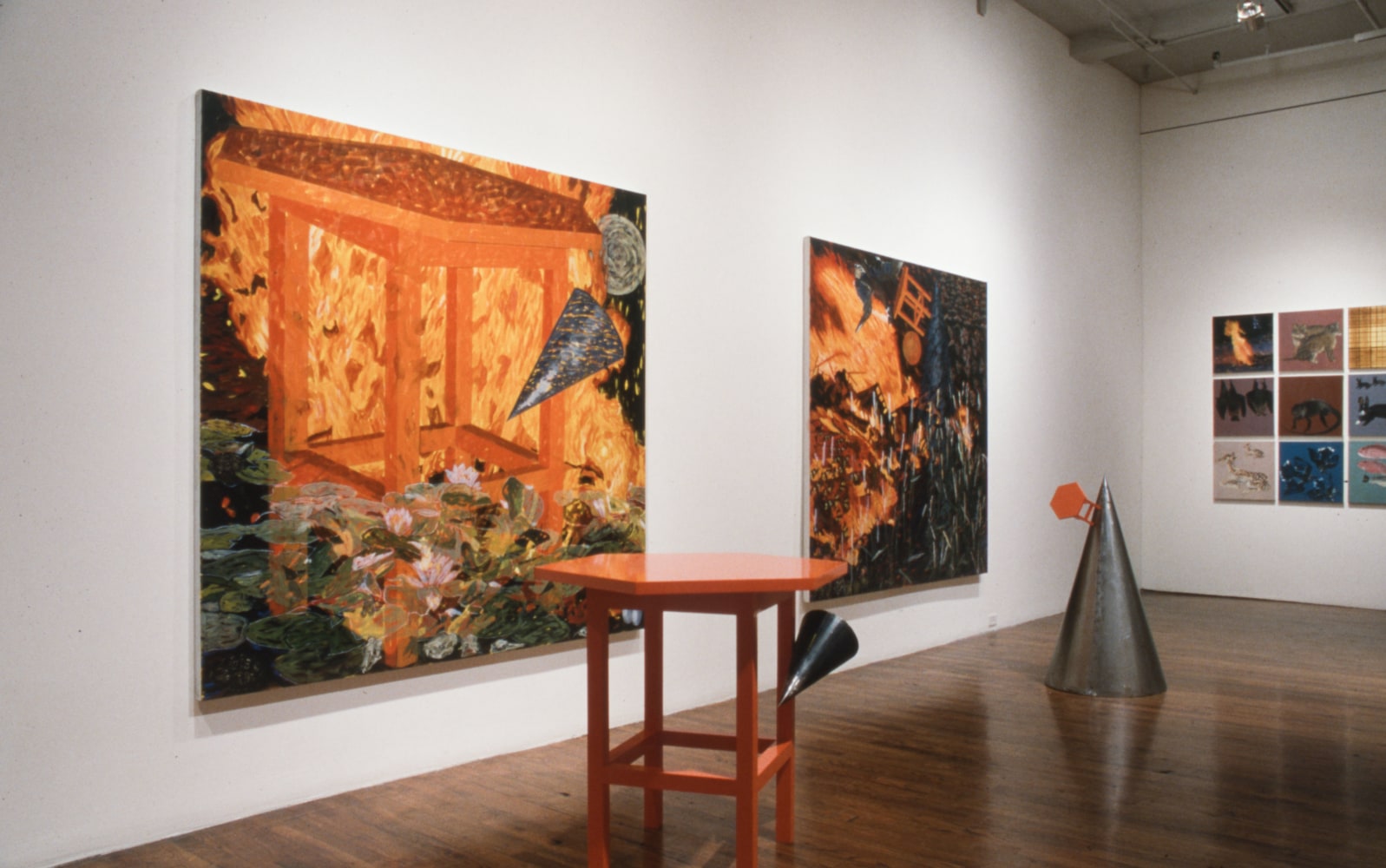 Installation view, Jennifer Bartlett, Paula Cooper Gallery, 155 Wooster Street, New York, January 6 - 31, 1990. © Jennifer Bartlett. Courtesy Paula Cooper Gallery, New York, Marianne Boesky Gallery, New York, and The Jennifer Bartlett 2013 Trust. Photo: Andrew Moore.