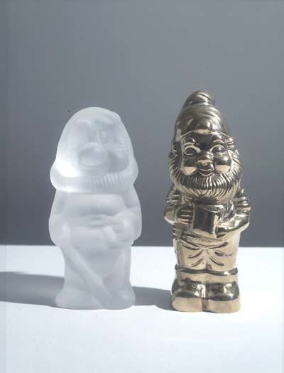 Sherrie Levine "Avant Garde and Kitsch" 2002 Cast crystal and cast bronze bronze: 7 1/2 x 2 1/2 x 2 3/8 in crystal: 7 x 2 7/8 x 1 3/4 in.