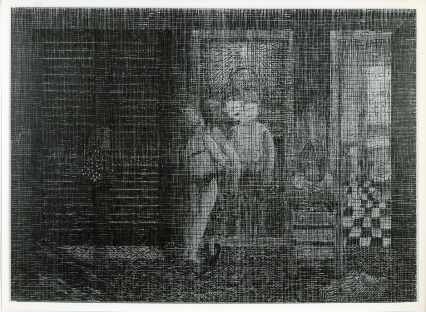 Jennifer Bartlett &quot;Earth: After School&quot; 1993-95 Oil on canvas 78&quot; x 108&quot;