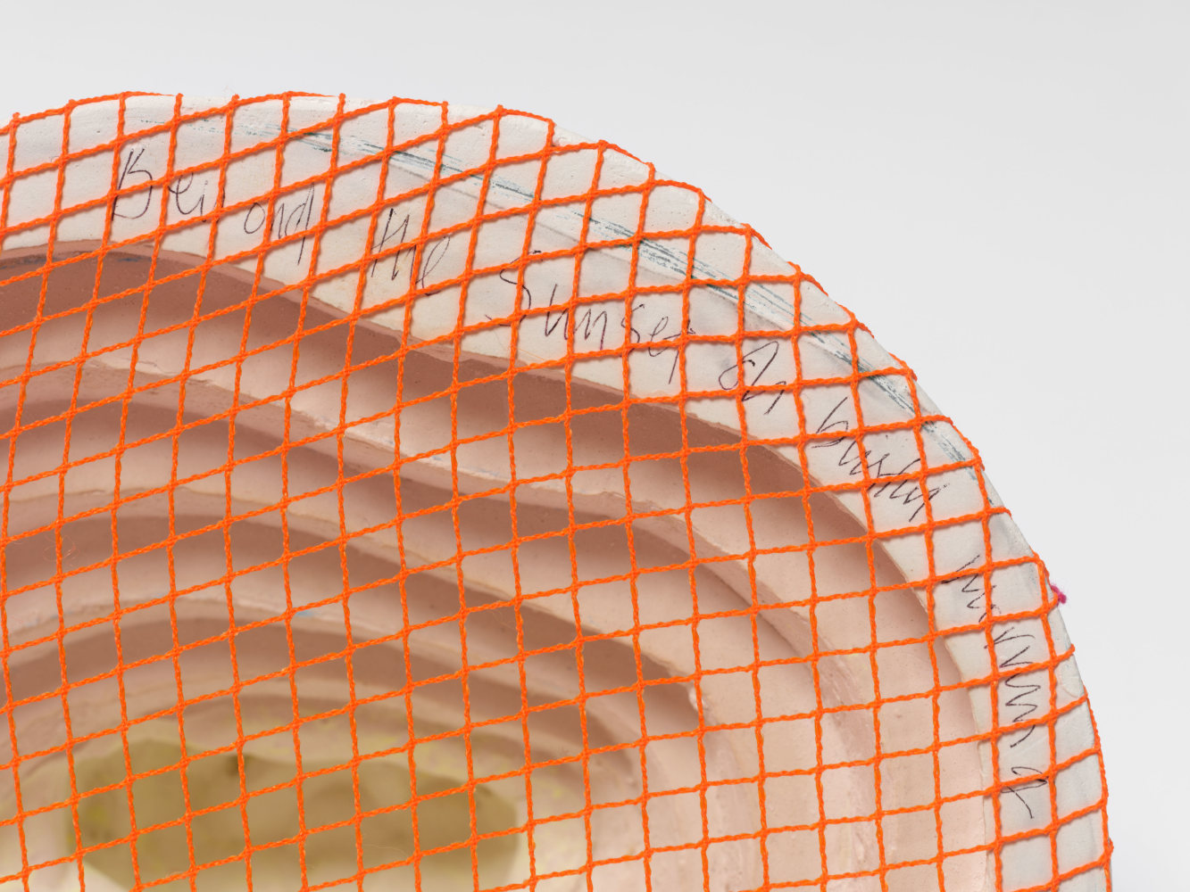 Veronica Ryan Completion, 2023 Hydrocal, thread, ink 6 3/4 x 8 1/2 x 9 in. (17.1 x 21.6 x 22.9 cm)