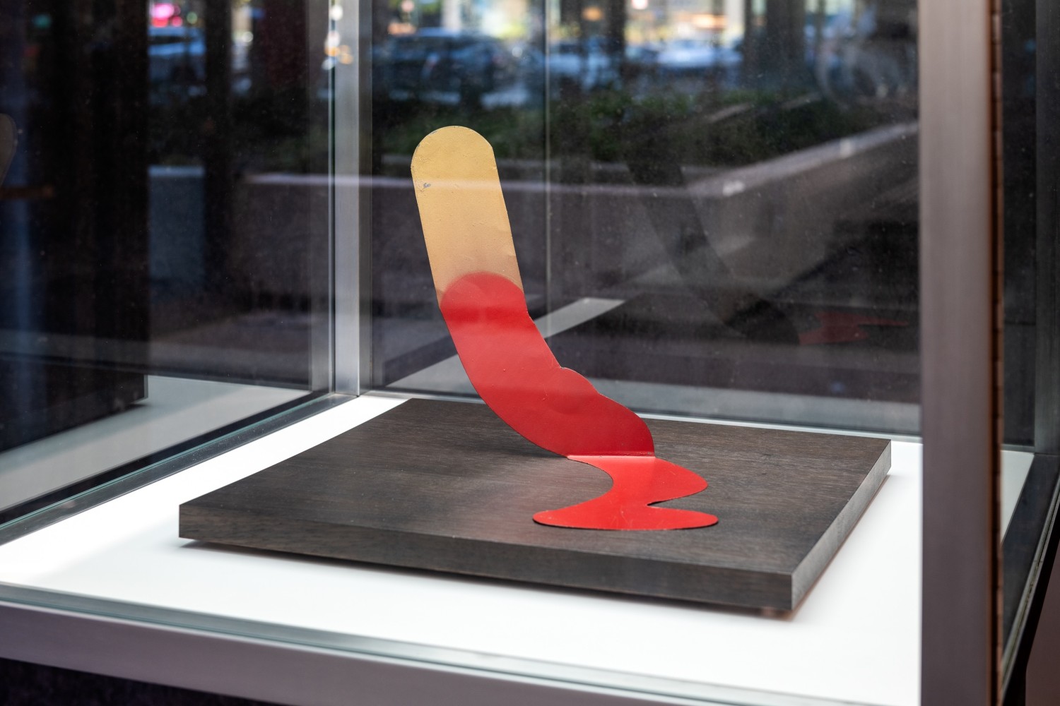 Installation view of Claes Oldenburg & Coosje van Bruggen at Lever House. © Claes Oldenburg and Coosje van Bruggen. Courtesy of the Estate of Claes Oldenburg & Coosje van Bruggen and Paula Cooper Gallery, New York. Photo credit: Timothy Schenck