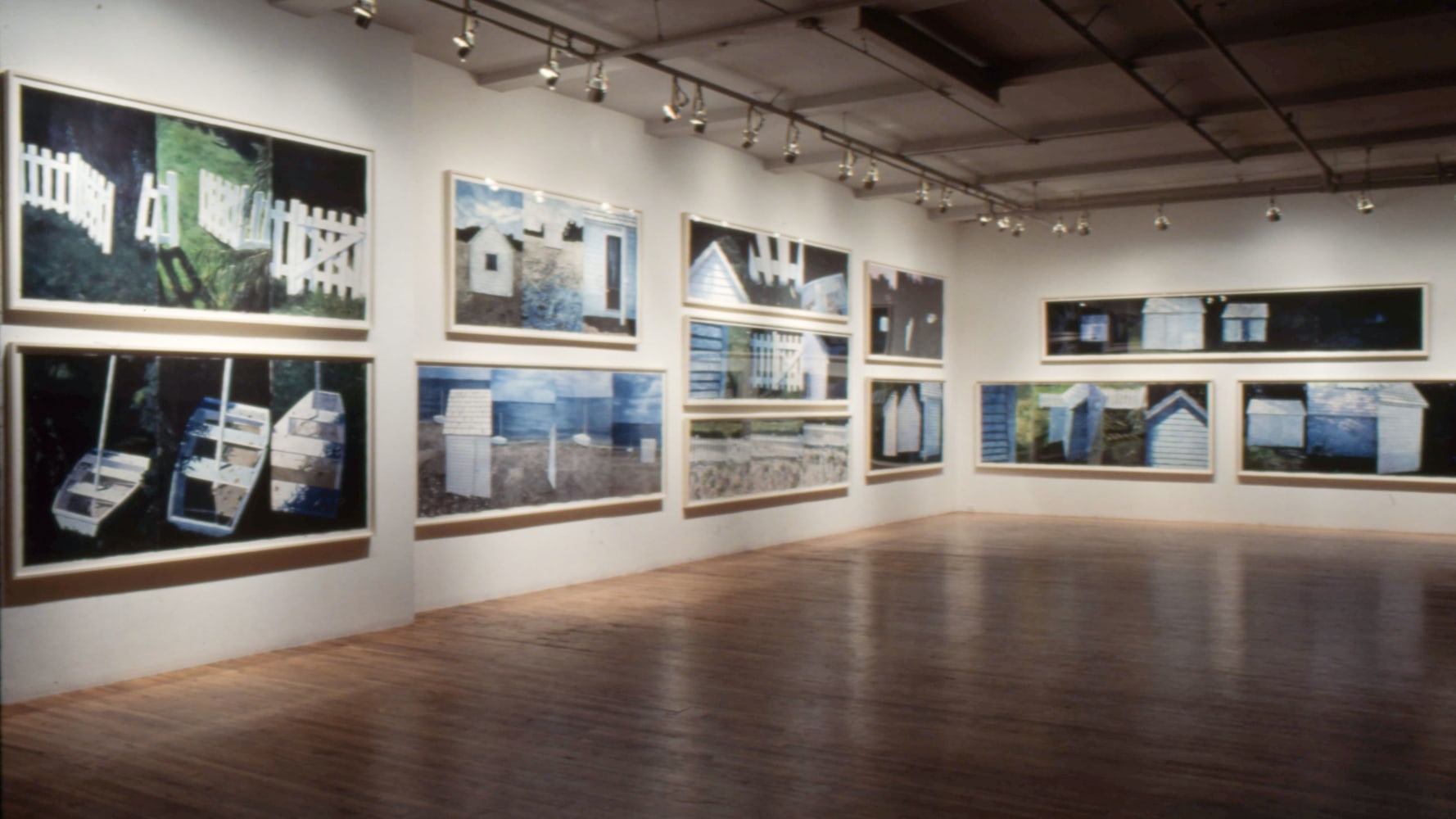 Installation view, Jennifer Bartlett, Paula Cooper Gallery, 155 Wooster Street, New York, February 21 - March 21, 1987. © Jennifer Bartlett. Courtesy Paula Cooper Gallery, New York, Marianne Boesky Gallery, New York, and The Jennifer Bartlett 2013 Trust. Photo: D. James Dee.
