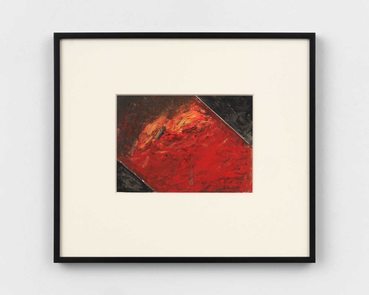Jay DeFeo, Summer Landscape, 1982, oil on paper, 6 7/8 x 9 3/8 inches (17.5 x 23.8 cm)